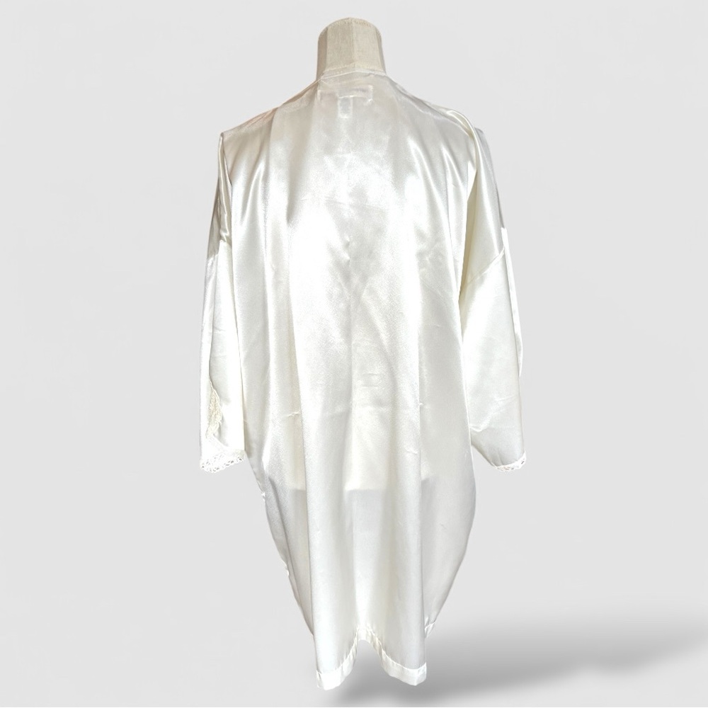 Vintage Victoria's Secret Bridal Robe Dressing Gown with lace sequins - Picture 4 of 11